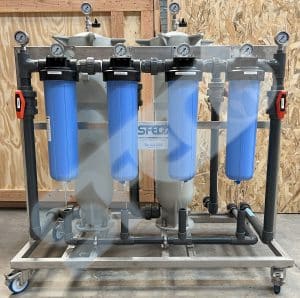 Dispositif 2 pour filtration et réutilisation d'effluent industriel 2 m3h - France