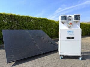 Unité compacte solaire de traitement d'eau par ultrafiltration 1 m3h